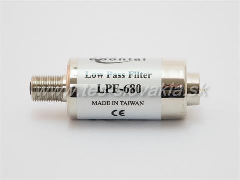 SO LPF-680 - dolnopriepustný filter, 5-xxx MHz, xxx-najvyššia frekvencia