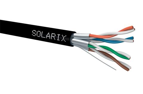 SOLARIX (500m) kábel CAT6A, FTP, PE, Fca