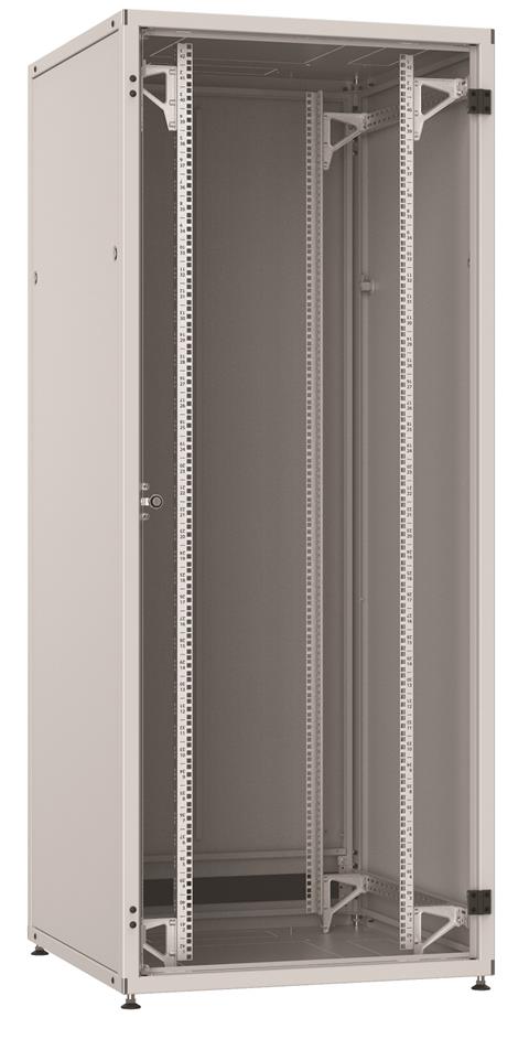 SOLARIX LC-50, Rozvádzač 33U, 19", 800x800, sklenené dvere