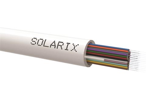SOLARIX, Optický kábel, RISER, 12-vlákno, G.657A1, 8,5mm, 300N