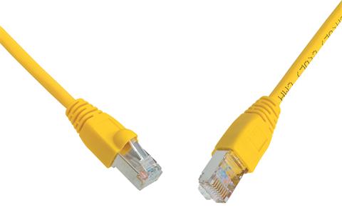 SOLARIX Patch kábel, CAT5E, SFTP, PVC 0,5m, žltý