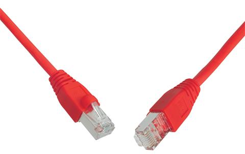 SOLARIX Patch kábel, CAT5E, SFTP, PVC 5m, červený