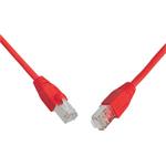 SOLARIX Patch kábel, CAT6, SFTP, PVC 0.50m, červený