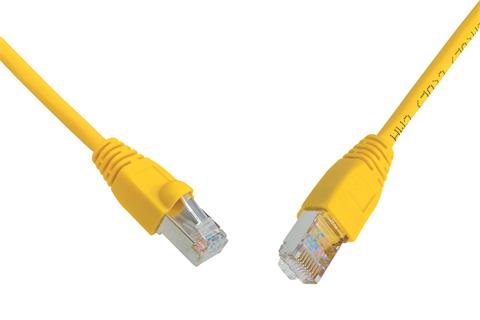SOLARIX Patch kábel, CAT6, SFTP, PVC 0,5m, žltý
