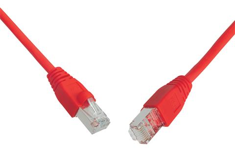 SOLARIX Patch kábel, CAT6, SFTP, PVC 3m, červený