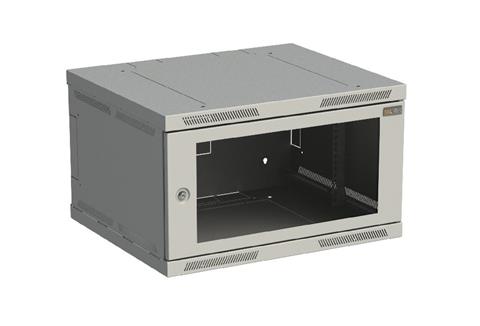 SOLARIX SENSA, Rozvádzač 6U, 600x500mm, sklenené dvere, šedý