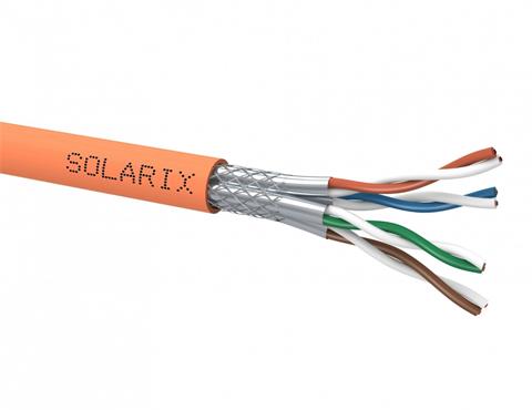 SOLARIX sieťový kábel CAT7A, SSTP, LSOH, 500m, AWG23, 0.58mm, 1200 MHz