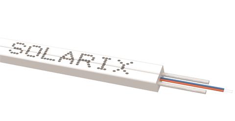 SOLARIX SXKO-MDIC-2-OS-LSOH-WH, Optický DROP kábel, 2-vlákno, 9/125 1T2F, 3x2mm, G.657A1, 100N, LSOH, Eca, biely