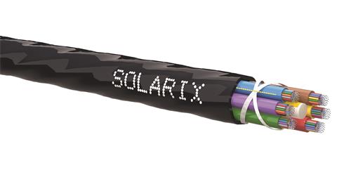 SOLARIX SXKO-MICRO-144-OS-HDPE, optický kábel, SM, 144-vlákno, 9/125, G657A2, 6.5mm, Fca HDPE, MLT