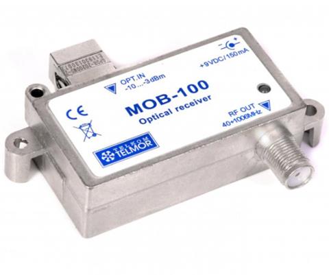 TELMOR MOB-100, Mikrooptický prijímač, 47-1006MHz, AGC, 80dBuV