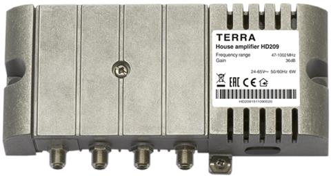 TERRA HD209R65 domový zosilňovač 109dBuV, 60V, 100