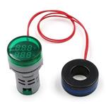 TinyControl, Voltmeter, Ampermeter, LED, 20–380V/100A, zelený