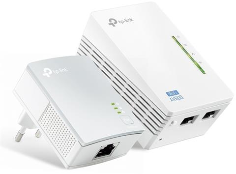 TP-LINK TL-WPA4220 KIT, WiFi Powerline, AV, 600Mbps, 2/1x LAN, WiFi N300, 300m