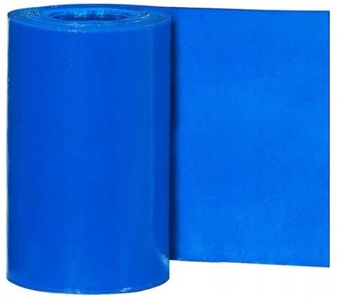 Výstražná fólia modrá 300mm, 0,1mm, bez potlače (balenie 250m)