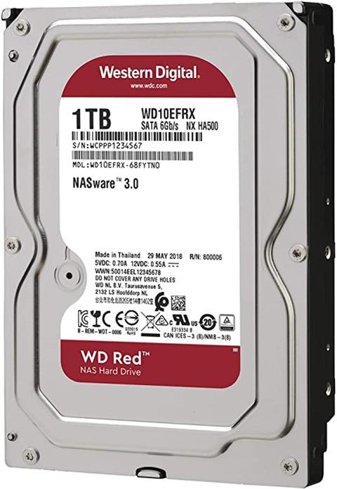 WD, HDD 1TB Red 3,5", SATAIII, 5400 RPM, 64MB