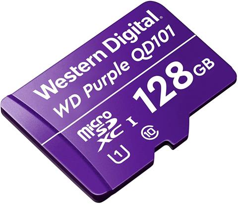WD microSDXC karta, 128GB Purple, Class 10, (80MB/50MB)
