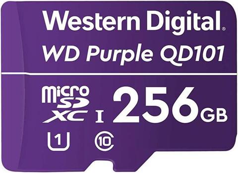 WD microSDXC karta, 256GB Purple, Class 10, (80MB/50MB)