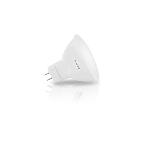 Whitenergy LED žiarovka GU5.3, 3W, 230V, MR16, 6x SMD2835, teplá biela, mlieko