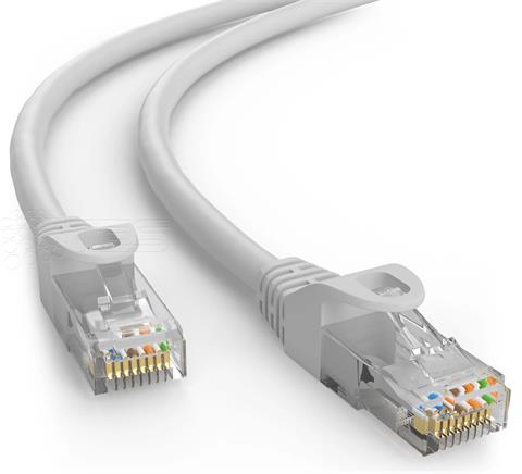 WIREX patch kábel CAT5E, UTP, LSOH, 100MHz, 0,5m, šedý
