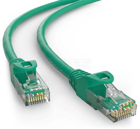WIREX patch kábel CAT5E, UTP, LSOH, 100MHz, 0,5m, zelený