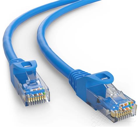 WIREX patch kábel CAT5E, UTP, LSOH, 100MHz, 1m, modrý