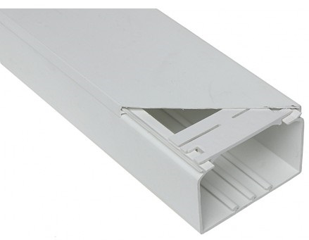 Žľab káblový 105mm T-kus PVC biely