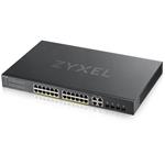 Zyxel GS1920-24HPv2, Switch, 24x GLAN, 4x Combo SFP/RJ45, Smart, PoE 802.3at, rackmount